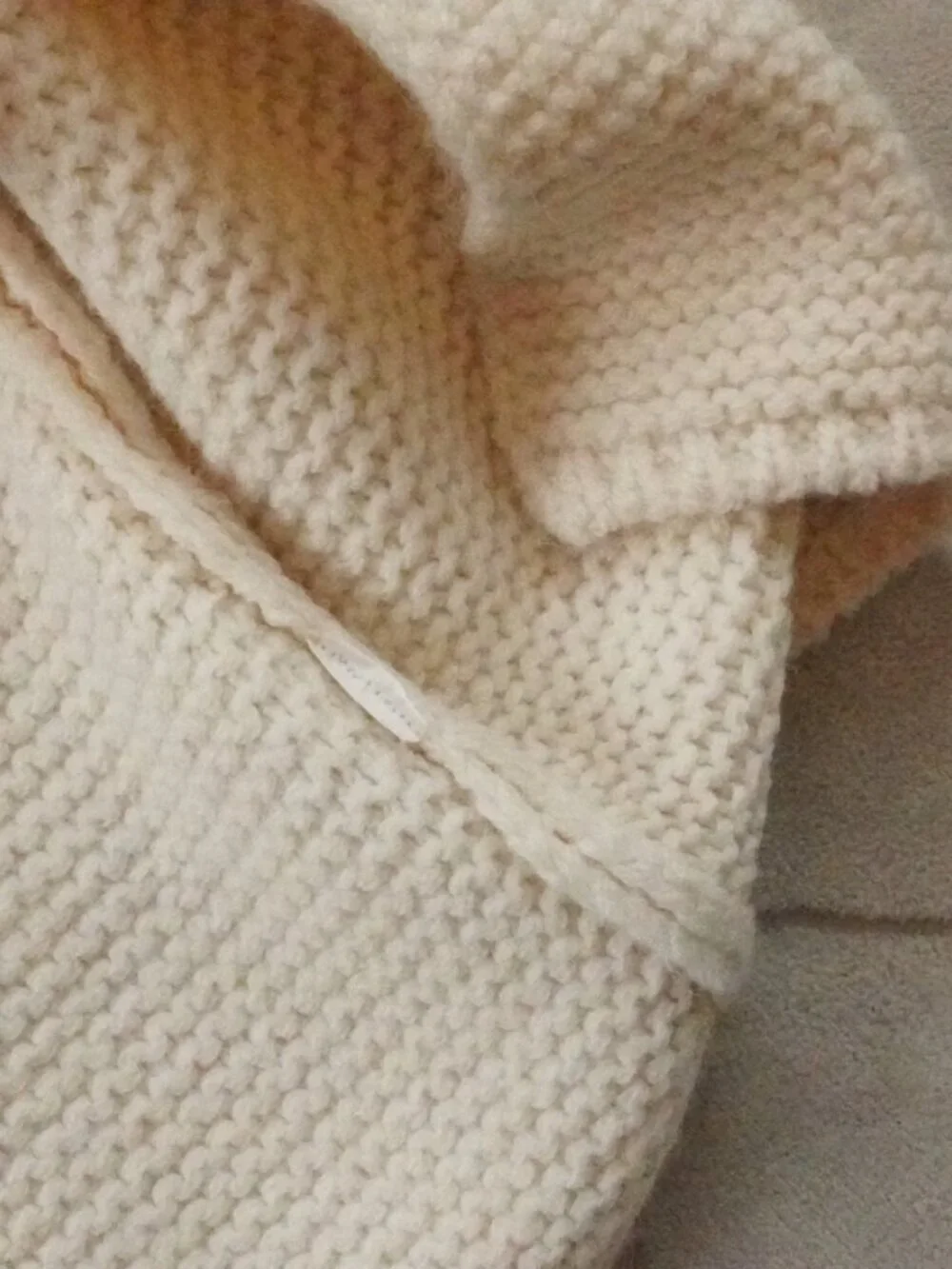 Zara Knit Cardigan Sweater Girls 11-12 Youth Knot Tie Closure White Crewam